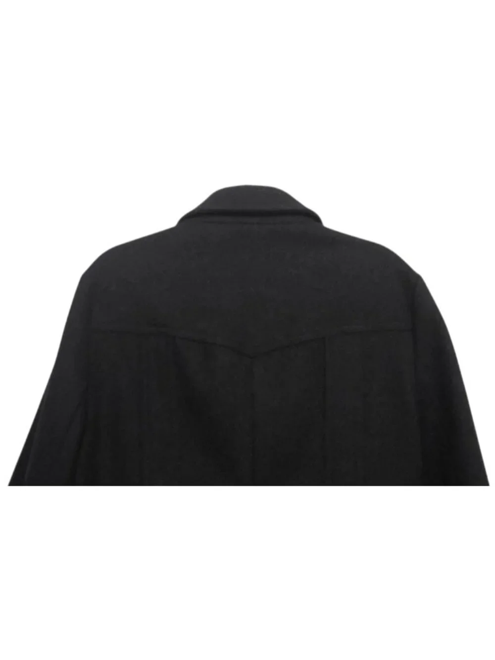 J. CREW Black Wool Belted Coat Classic Single-Breasted Structured Jacket